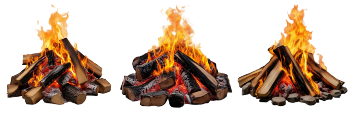 Campfire gathering outdoor setting firewood night sky warmth