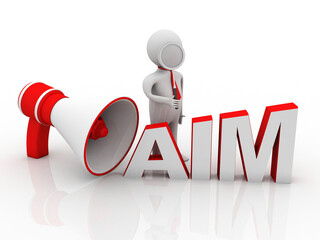 3d rendering business leadership concept 

