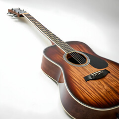 Fototapeta premium guitar on white background