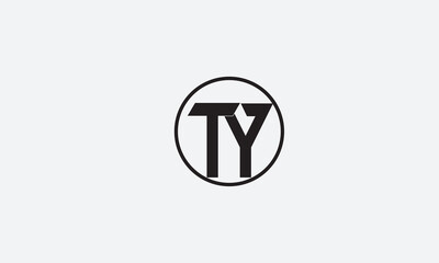 TY, YT, Y, T Abstract Letters Logo Monogram	