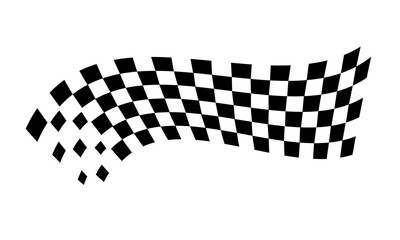 Racing flag vector icon on white background. Checkered flag. start and finish crossed flag. Racing flag.	
