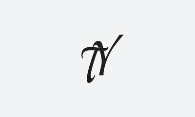 TY, YT, Y, T Abstract Letters Logo Monogram