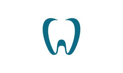 a graphic image with a tooth theme, on a white background. vector graphic base.