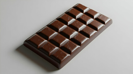 3D Chocolate Bar Illustration - Cocoa, Sweet, Dessert, Treat, Candy, Food, Brown, Delicious, Block, Squares