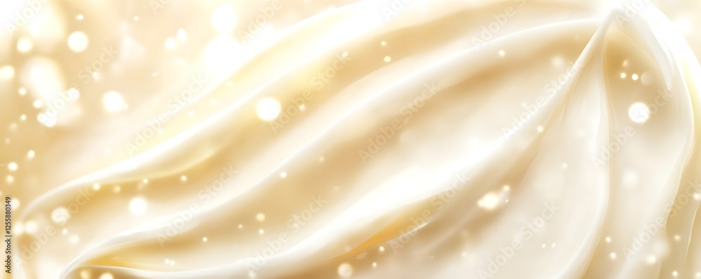 Leinwandbilder elegant and luxurious fabric texture with soft flowing curves and gentle shimmering lighting a tranq