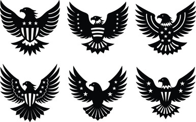  4th, July,of, American, eagle,