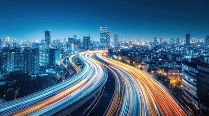Sparkling fireworks over a cityscape, celebrating the New Year with vibrant light trails.