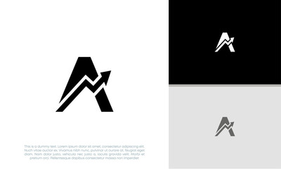 Initials A logo design. Initial Letter Logo.	