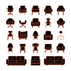 Chair silhouettes are minimalist outlines that capture a chair’s essential form using clean, They transform everyday seating into timeless, iconic image perfect for graphic design, branding, 