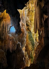 caves inside the rock
