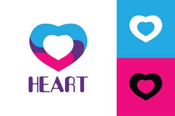 Heart  logo Design, Logo Design graphic Conception, logo icon template graphic art, vector illustration design. 