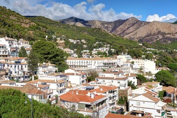 Obraz premium village de Mijas en Andalousie, au sud de l'Espagne