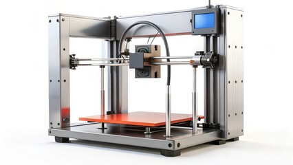 3D Printer on White Background