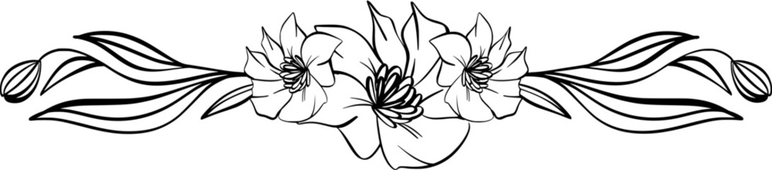 Flower Border Illustration