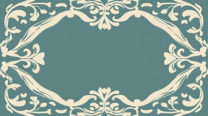 Elegant Floral Frame Design Background Image
