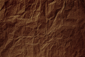 old crumpled brown paper texture