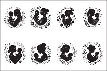 Obraz premium FamilySilhouettes