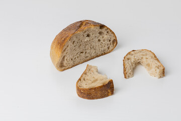 Homemade caraway bread on the table