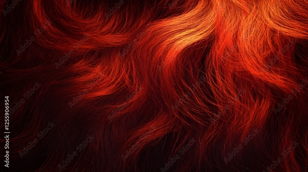 Leinwandbilder intense fiery blaze of vibrant radiant red and orange colors in an texture design background the ima