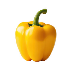 yellow pepper isolated on white background.