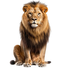 lion isolated on white background
