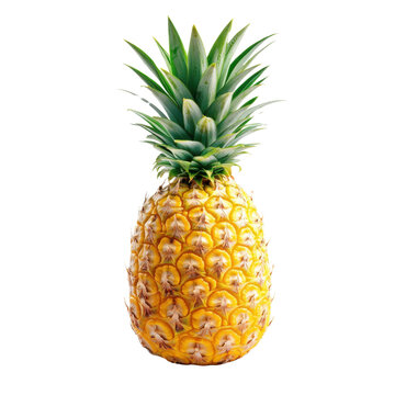 pineapple on white background