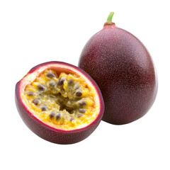 passion fruit on white background