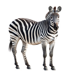 Obraz premium zebra isolated on white background