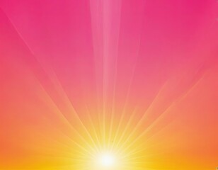 Vibrant sunset with warm colors radiating from a central point, creating a serene atmosphere.