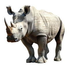 Obraz premium rhino isolated on white background