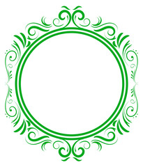 Wedding Monogram Green Letter A-Z
