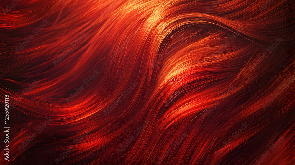 Poster mesmerizing swirling flames of vibrant autumn hues in a flowing abstract composition showcasing the 