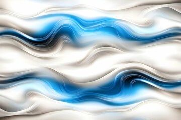 Obraz premium Abstract waves of blue, black, and white blend in a dynamic motion, for backgrounds or designs requiring depth