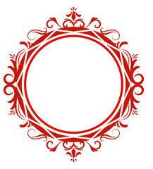 Wedding Monogram Red Letter W