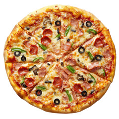 pizza isolated on white background