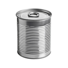 tin can isolated on white background.