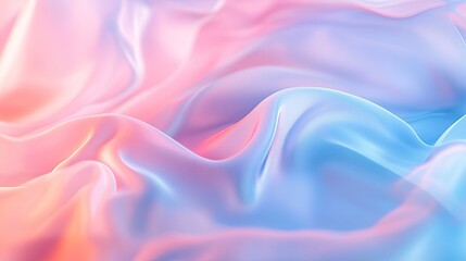 Obraz premium Abstract Silk Fabric Background with Soft Pastel Colors and Elegant Waves