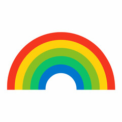 Obraz premium Colorful abstract rainbow background with vibrant spectrum and cloud elements, colorful rainbow vector illustration, rainbow clip art 