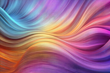 Obraz premium Abstract colorful flowing lines background for presentation, backdrop, or digital art; waves add texture and motion