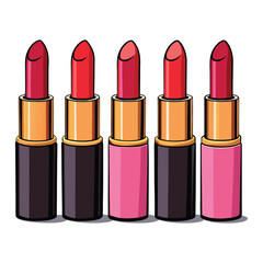 Fototapeta premium set of lipsticks