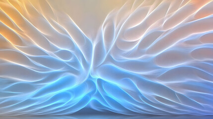 Abstract, ethereal background with flowing, soft light. Ideal for dreamy concepts, spiritual themes, or digital art projects