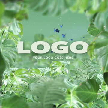 Jungle Logo Opener Square Stories Opener for Social Media
