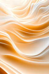 Obraz premium Abstract flow of white and orange waves of light, good for backgrounds, banners, or digital designs