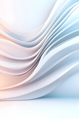 Fototapeta premium Abstract flowing curved layers with a gradient, suitable for modern designs and backgrounds