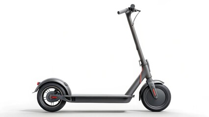 Electric Scooter on White Background