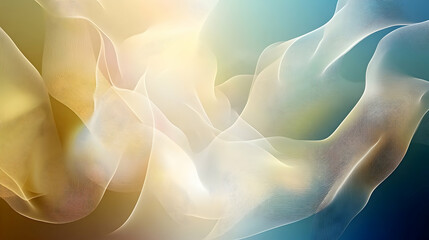 Abstract flowing lines and light create a dreamy backdrop for meditation or creative projects, with blurred gradients and a peaceful ambience