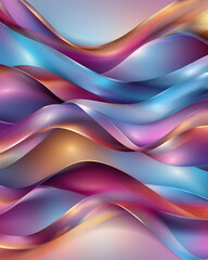 Abstract flowing shapes wallpaper. Use for backgrounds or banners with light and airy color scheme and smooth gradients
