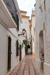 Obraz premium station balnéaire et touristique de Marbella en Andalousie, sud de l'Espagne