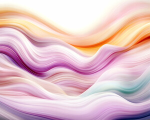 Fototapeta premium Abstract fluid art for backgrounds, website headers, or modern designs, showing colorful wavy shapes and movement against a white background