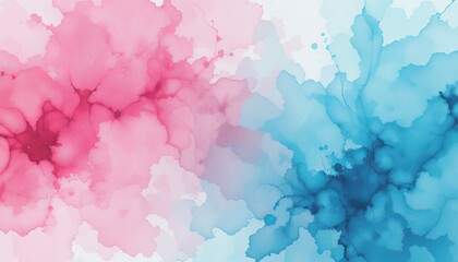 Fototapeta premium watercolor background painting with cloudy distressed texture and marbled grunge, soft pastel or colorful vintage colors. Envision a calming setting with a serene blue and white watercolor background